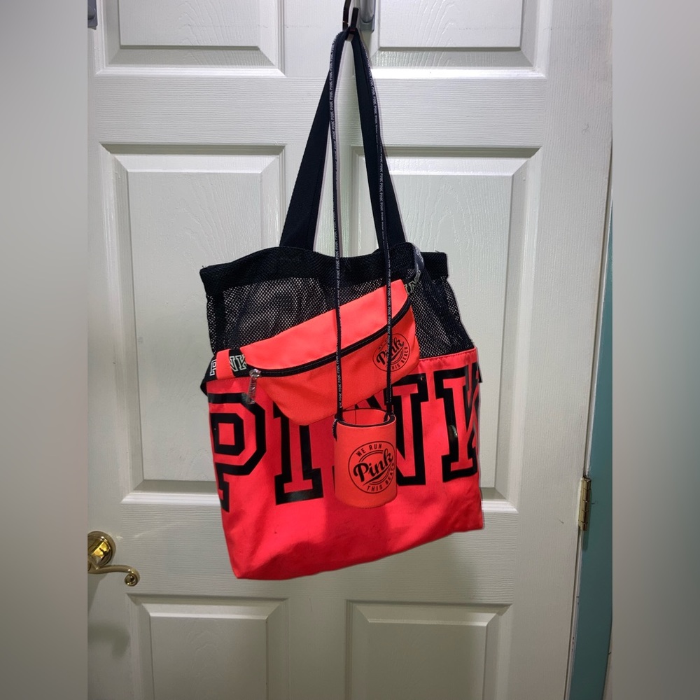 Victoria’s Secret 3 piece set dark salmon pink